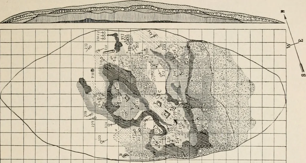 An illustration from The Antiquarian [serial], 1897, leaf 218