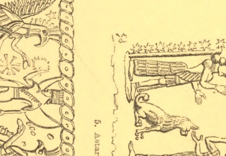 An illustration from Antique gems: their origin, uses, and value as interpreters of ancient history; and as illustrative of ancient art: with hints to gem collectors, 1866, leaf 203