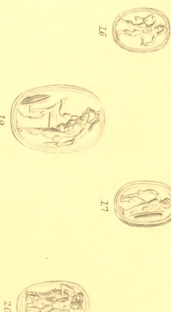 An illustration from Antique gems: their origin, uses, and value as interpreters of ancient history; and as illustrative of ancient art: with hints to gem collectors, 1866, leaf 57