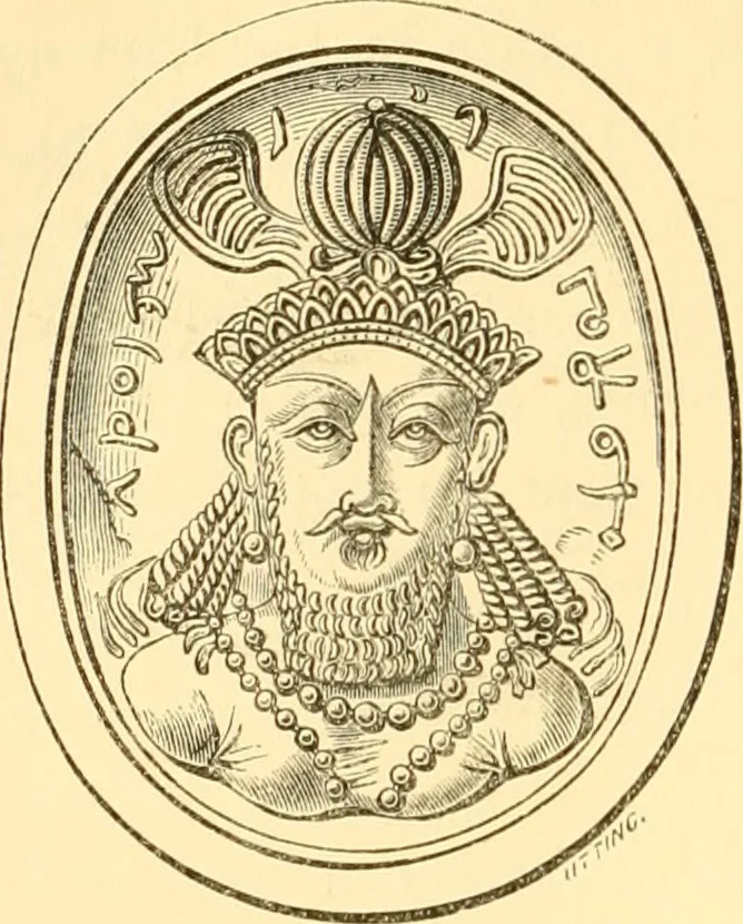 An illustration from Antique gems and rings, 1872, leaf 109