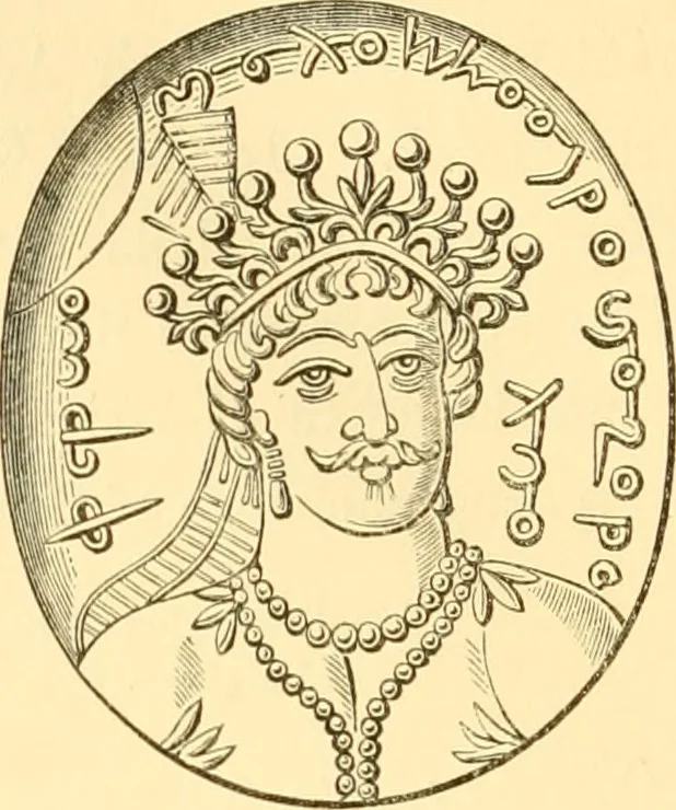 An illustration from Antique gems and rings, 1872, leaf 109
