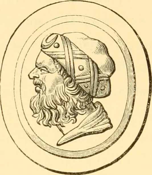 An illustration from Antique gems and rings, 1872, leaf 115