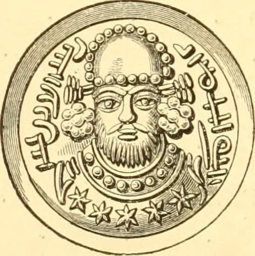 An illustration from Antique gems and rings, 1872, leaf 13