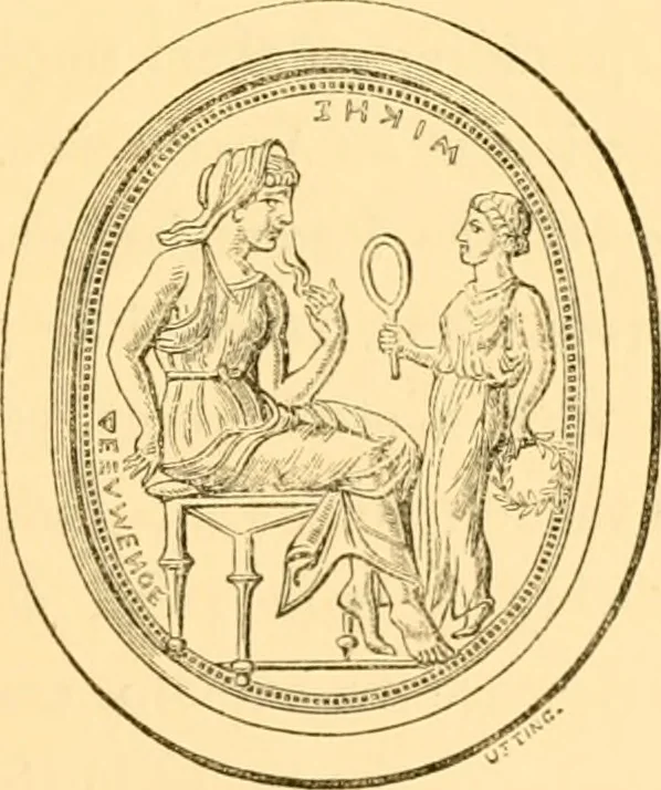 An illustration from Antique gems and rings, 1872, leaf 146