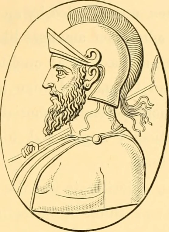 An illustration from Antique gems and rings, 1872, leaf 222