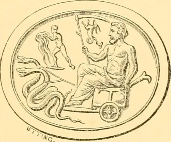 An illustration from Antique gems and rings, 1872, leaf 276