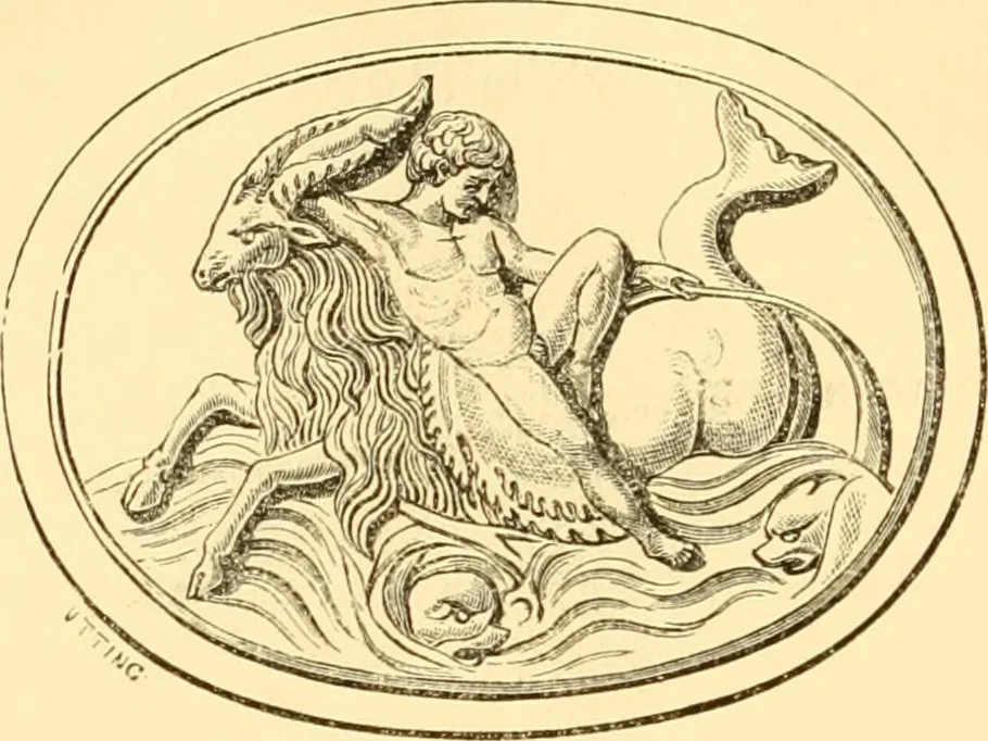 An illustration from Antique gems and rings, 1872, leaf 277