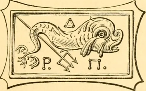 An illustration from Antique gems and rings, 1872, leaf 306