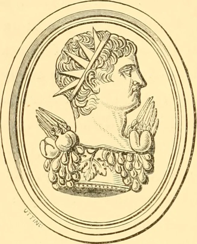 An illustration from Antique gems and rings, 1872, leaf 327