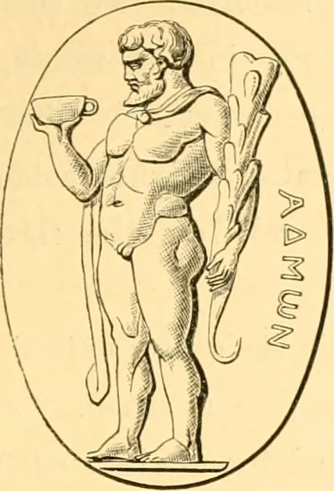 An illustration from Antique gems and rings, 1872, leaf 340