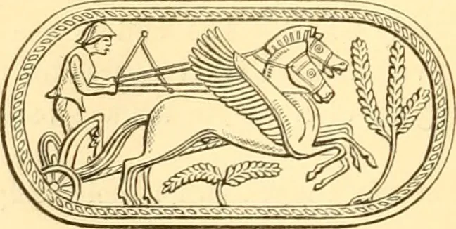 An illustration from Antique gems and rings, 1872, leaf 373