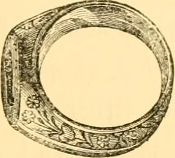 An illustration from Antique gems and rings, 1872, leaf 420