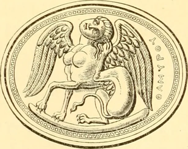 An illustration from Antique gems and rings, 1872, leaf 429