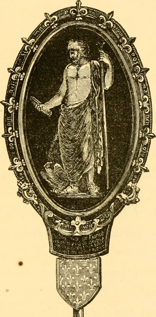 An illustration from Antique gems and rings, 1872, leaf 434