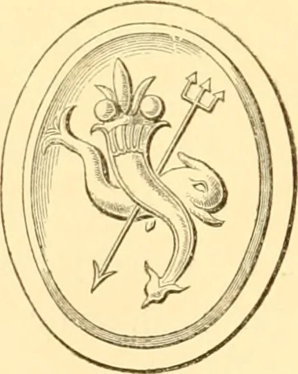 An illustration from Antique gems and rings, 1872, leaf 467