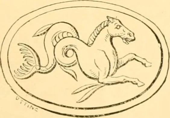 An illustration from Antique gems and rings, 1872, leaf 478