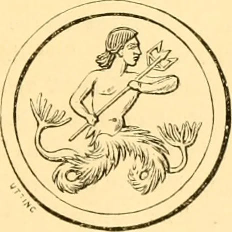 An illustration from Antique gems and rings, 1872, leaf 484