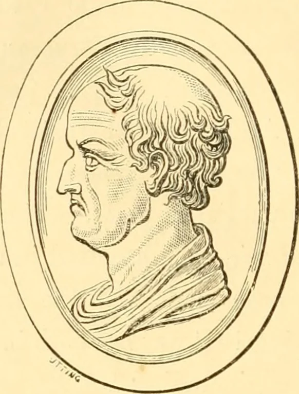 An illustration from Antique gems and rings, 1872, leaf 485