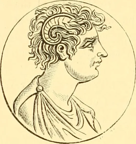 An illustration from Antique gems and rings, 1872, leaf 493