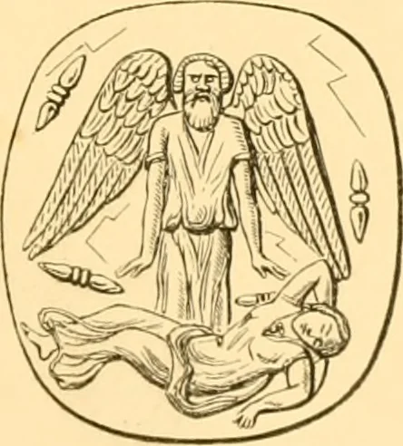 An illustration from Antique gems and rings, 1872, leaf 506