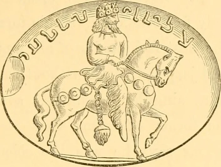 An illustration from Antique gems and rings, 1872, leaf 58
