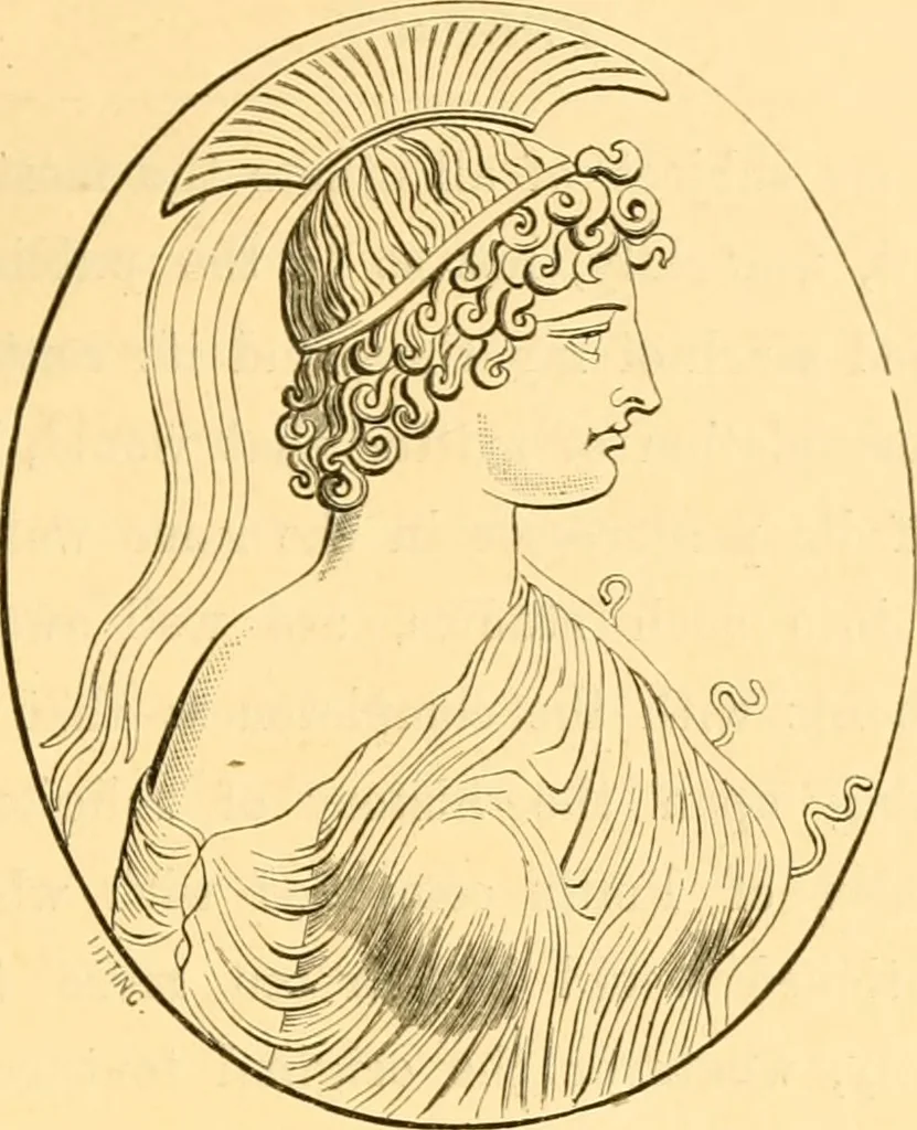 An illustration from Antique gems and rings, 1872, leaf 8