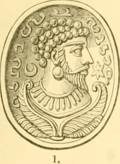 An illustration from Antique gems and rings, 1872, leaf 100