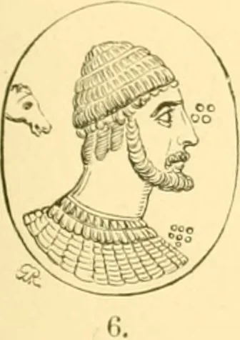 An illustration from Antique gems and rings, 1872, leaf 100