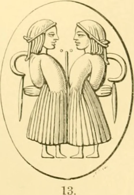 An illustration from Antique gems and rings, 1872, leaf 100