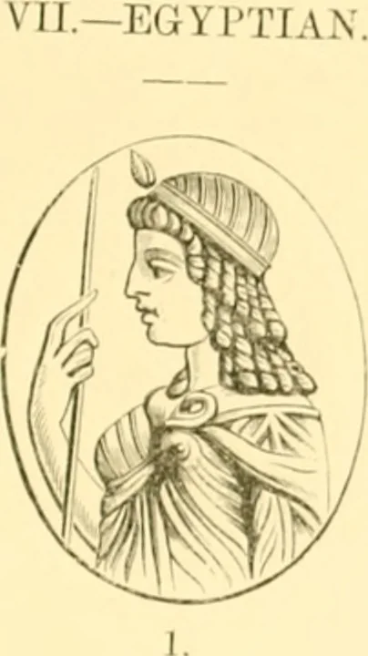 An illustration from Antique gems and rings, 1872, leaf 106