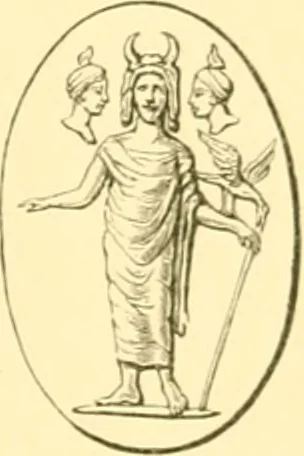 An illustration from Antique gems and rings, 1872, leaf 106