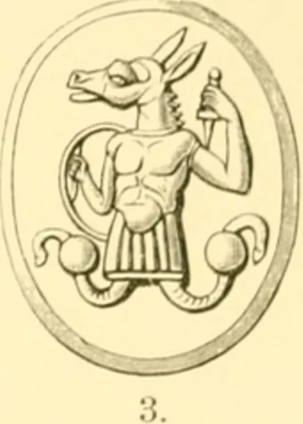 An illustration from Antique gems and rings, 1872, leaf 108