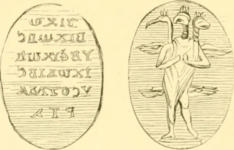 An illustration from Antique gems and rings, 1872, leaf 110