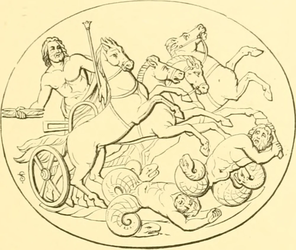 An illustration from Antique gems and rings, 1872, leaf 114
