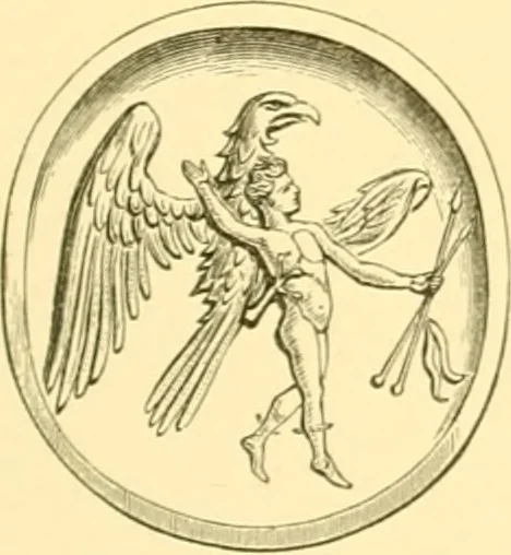 An illustration from Antique gems and rings, 1872, leaf 114