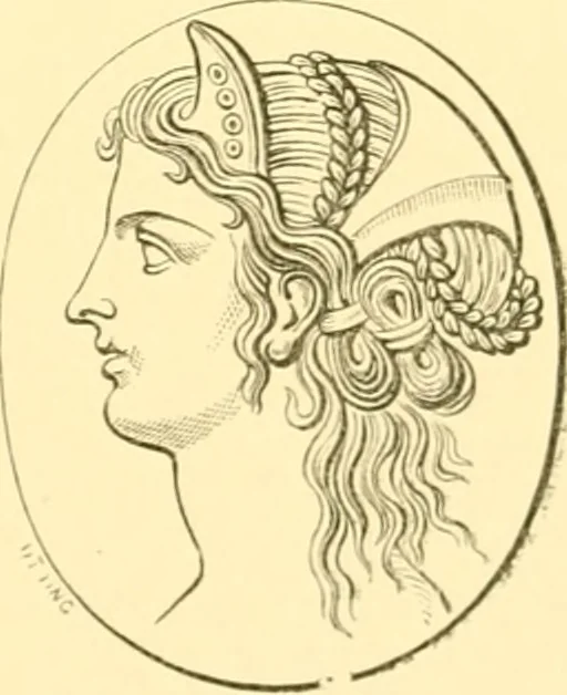 An illustration from Antique gems and rings, 1872, leaf 114