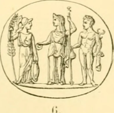 An illustration from Antique gems and rings, 1872, leaf 114