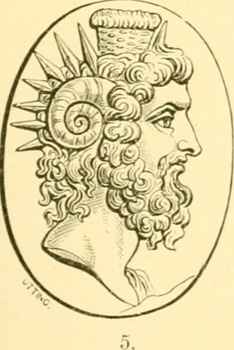 An illustration from Antique gems and rings, 1872, leaf 116