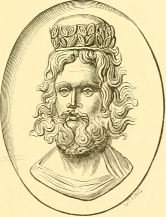 An illustration from Antique gems and rings, 1872, leaf 116