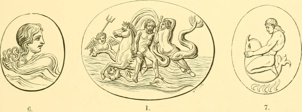 An illustration from Antique gems and rings, 1872, leaf 118