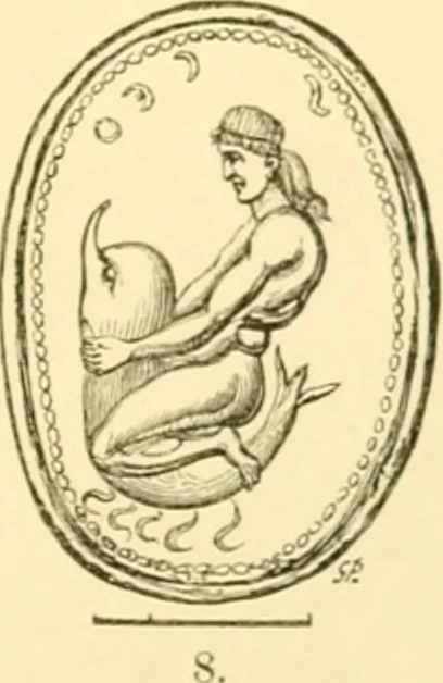 An illustration from Antique gems and rings, 1872, leaf 118
