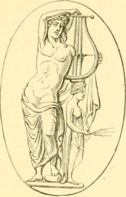 An illustration from Antique gems and rings, 1872, leaf 122