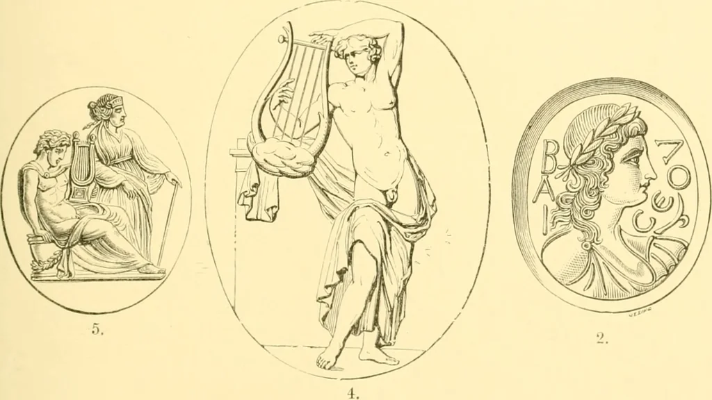 An illustration from Antique gems and rings, 1872, leaf 122