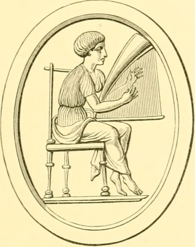 An illustration from Antique gems and rings, 1872, leaf 128