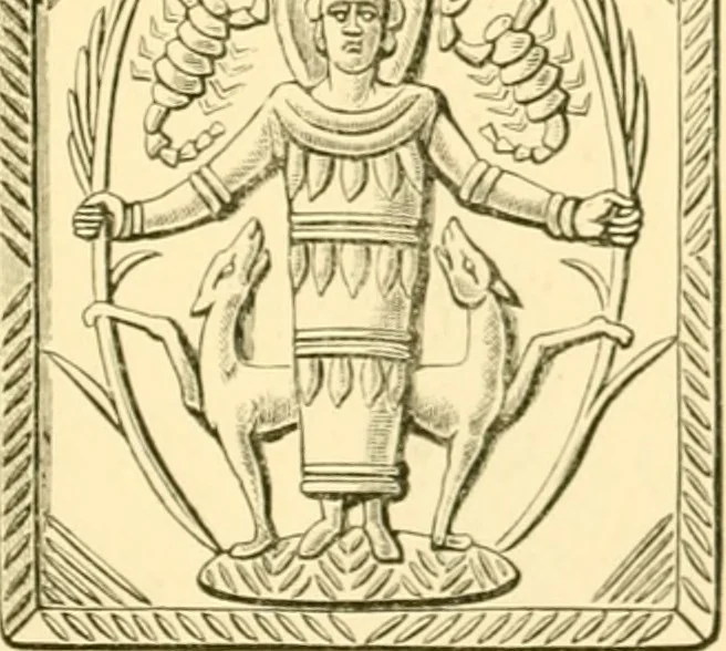 An illustration from Antique gems and rings, 1872, leaf 130