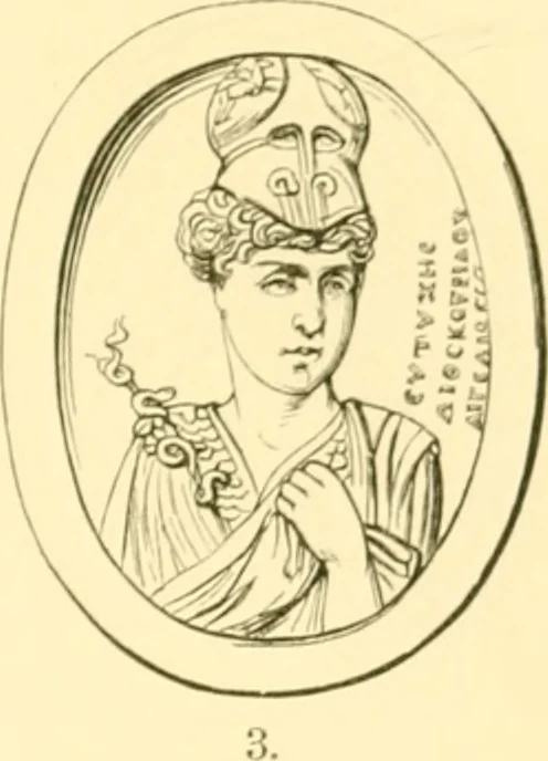 An illustration from Antique gems and rings, 1872, leaf 132