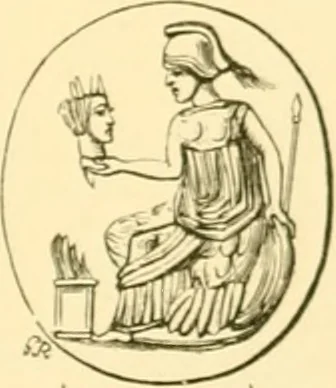 An illustration from Antique gems and rings, 1872, leaf 132