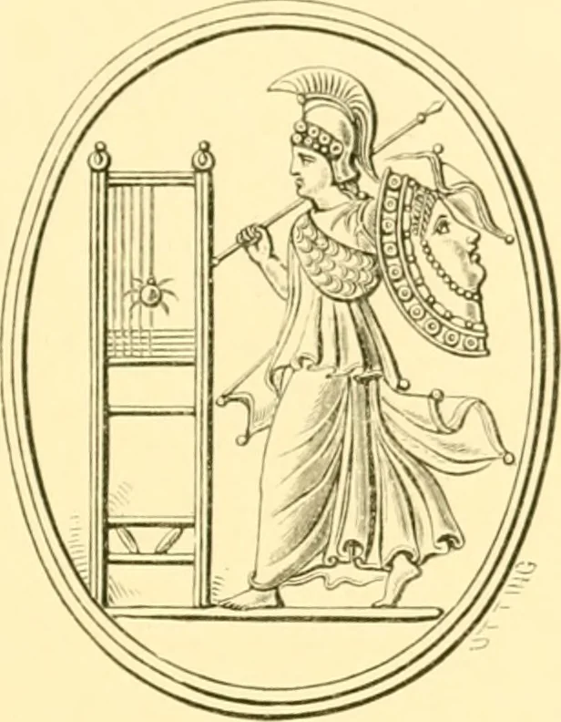 An illustration from Antique gems and rings, 1872, leaf 134