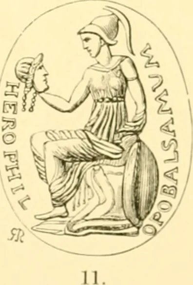 An illustration from Antique gems and rings, 1872, leaf 134