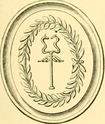 An illustration from Antique gems and rings, 1872, leaf 140